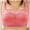 Pink, variant on SHOPESSA Woman's Fashion Plus Size Wire Free Comfortable Push Up Hollow Out Bra Underwear