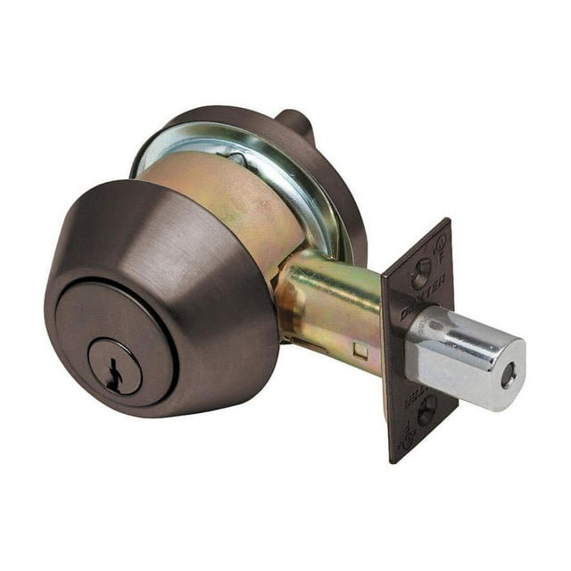 Dexter Commercial Hardware DB1000-SCT-613-KDC Grade1 Pêne Dormant à un Seul Cylindre x Tour, Bronze Foncé Huilé