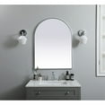 thumbnail image 2 of Elegant Decor Metal Frame Arch Mirror 27x36 Inch in Silver, 2 of 3