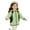 Green, variant on Kids Jacket,UPF 50+ Sun Protection Hooded Windbreaker, Summer Outdoor School Sports Travel Outerwear for Boys & Girls (White/2-3 Years)