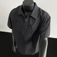thumbnail image 6 of Men's Plus - Size Loose Fit Pullover Shirt - Collared, Lightweight, Suitable for Work & Casual, Durable, Nylon/Spandex, Multiple Sizes, 6 of 6
