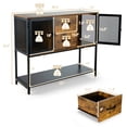 thumbnail image 2 of Gymax Industrial Buffet Sideboard Kitchen Cupboard w/ Metal Mesh Doors & 2 Drawers, 2 of 10