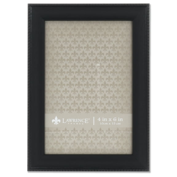 4x6 Black Picture Frame - Classic Bead Border