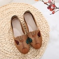 thumbnail image 1 of XIHAHA, zapatos planos bordados de tela de algodón suave hechos a mano Vintage para mujer, cómodas zapatillas para caminar para mujer con zapatos de malla, 1 of 4