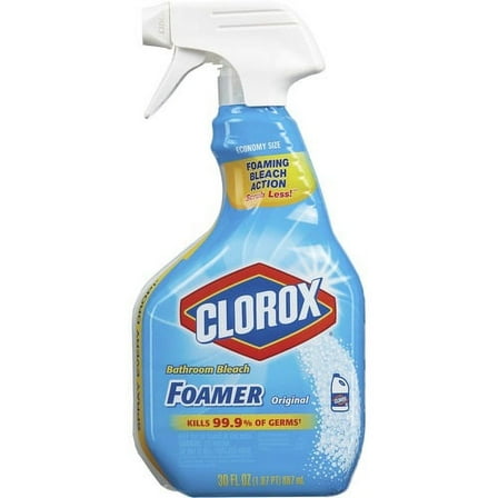 Clorox Bathroom Bleach Foamer Original Spray, 30 fl oz , Pack Of 9