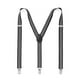 thumbnail image 3 of Tirantes de rayas blancas y negras para hombre y adulto, con clip para pantalones, unisex, 3 tiras laminadas, 3 of 6