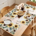 thumbnail image 5 of Vintage Floral Placemats Set of 2, Sunflowers Black Buffalo Plaid Farmhouse Non-Slip Place Mats Washable Table Mats for Kitchen Dining Table Decorations Indoor/Outdoor, 5 of 9