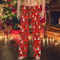 thumbnail image 2 of Men's Pajama Pants Comfy Lightweight Plaid Drawstring Pajama Lounge Sleep Pants with Pockets Mens Baggy Sweatpants Wide Leg, 2 of 4