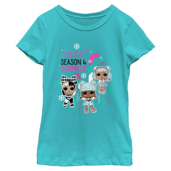 Girls L.O.L Surprise Tis The Season 4 Surprises T Shirt