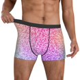 thumbnail image 3 of Men's Boxer Briefs, Colorful Glitters Soft Comfy Mens Underwear Boxer Briefs Breathable With Widen Waist, 3 of 7
