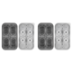 thumbnail image 1 of 2X Molde para Cubitos de Hielo de Bulldog Francés, Bandeja para Cubitos de Hielo con Formas Divertidas de 4 Orificios para Whisky, Cóctel y Gris, 1 of 5