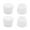 White, variant on Uxcell Rubber Leg Cap End Tips Furniture Table Feet Protector Reduce Noise Prevent Scratches 0.75"mInner Dia 4Pcs