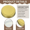 thumbnail image 4 of 6pcs Mason Jar Lids 2.76" Tinplate Leak-proof Mason Canning Covers, Gold, 4 of 7