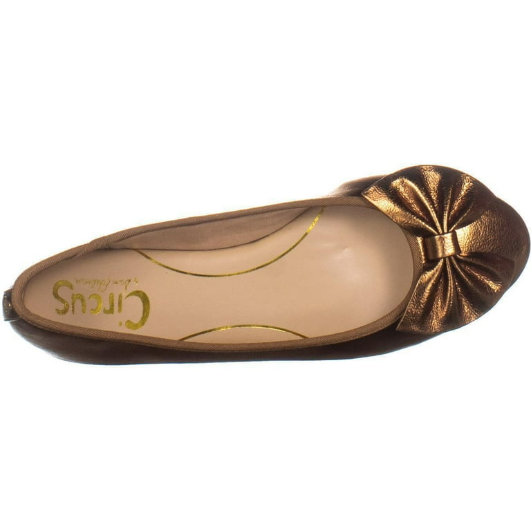 Womens Circus Sam Edelman Ciera Bow Ballet Flats Bronze 6.5 US 36.5 EU Walmart