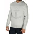 thumbnail image 3 of Nautica Mens Intarsia Anchor Pullover Sweater, Grey, Large, 3 of 6