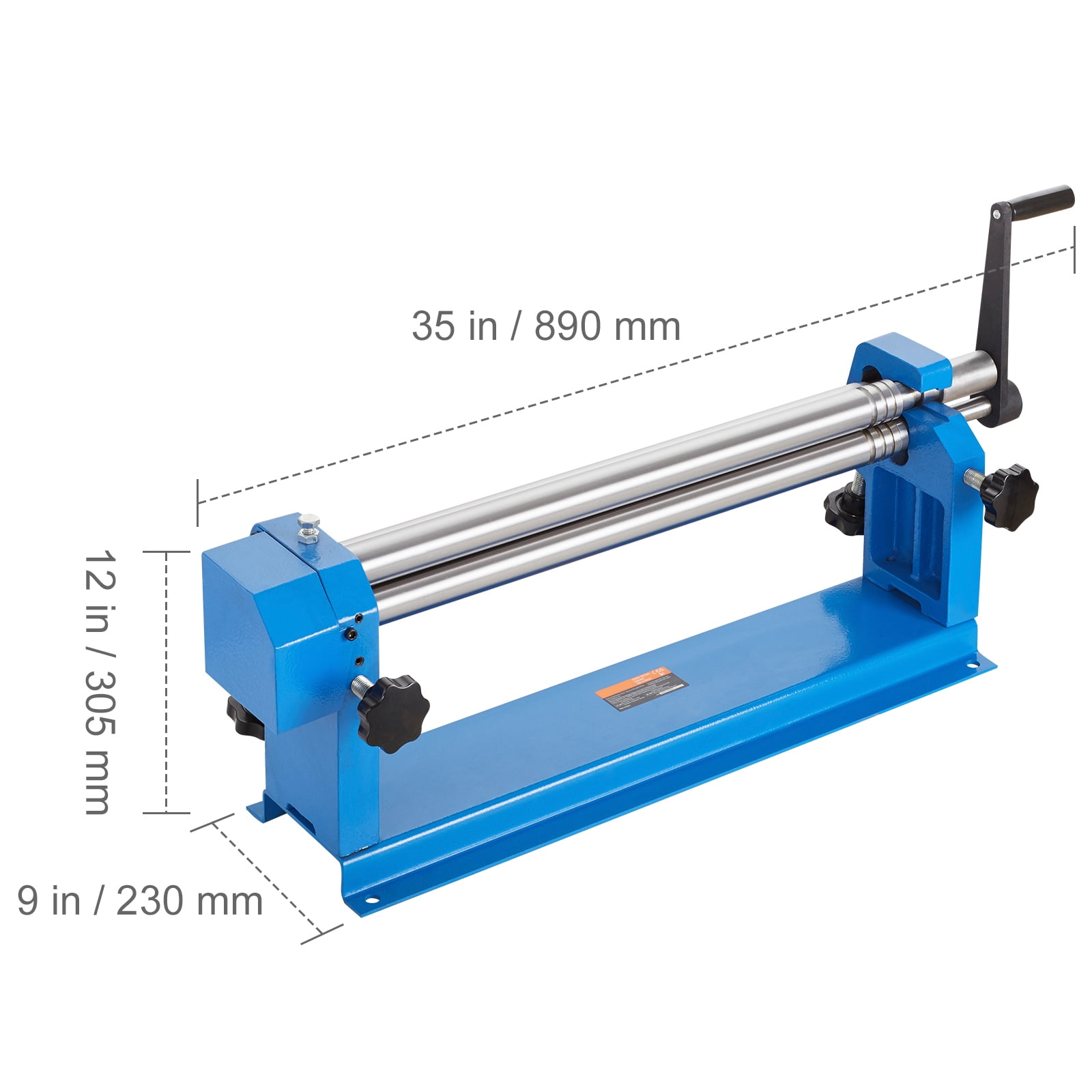VEVOR Slip Roll Machine Sheet Metal Slip Roller 24'' x 16 Gauge φ1.49 in Roller