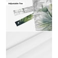 thumbnail image 7 of Fsddascl Summer Tropical Leaves Tie Up Valance Curtains for Windows, Kitchen Curtains Window Treatments, Green Botanical Palm Trees Short Window Shades Valances for Bedroom Bathroom Cafe 60"x18", 7 of 7