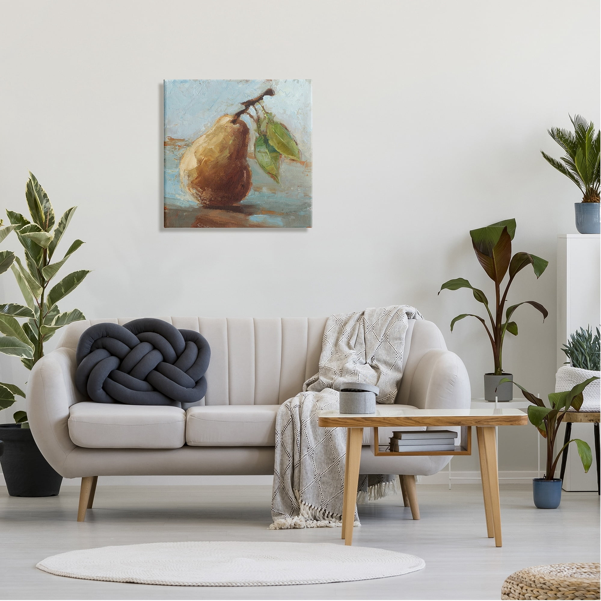 Stupell Industries Pear Fruit Kitchen Painting Food & Beverage Painting Gallery Wrapped Canvas Print Wall Art