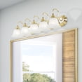 thumbnail image 3 of Livex Lighting Belmont 5 Bath Light in Polished Brass and Chrome, 3 of 12