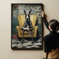 thumbnail image 4 of Great Dane Dog Bathroom Decor - Funny Bathroom Decor Wall Art, Dog Bathroom Wall Art and Animal Canvas, Dog Bathroom Canvas, 4 of 4