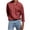 Red, variant on Men's Long Sleeve Button Down Shirt Casual Untucked Shirts Summer Beach Tops in Regular Fit Black L