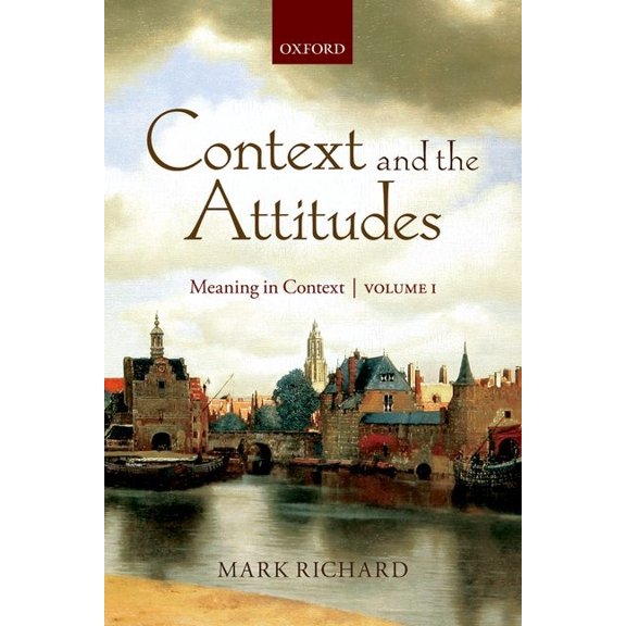 Context & the Attitudes Vol 1 P, (Paperback)