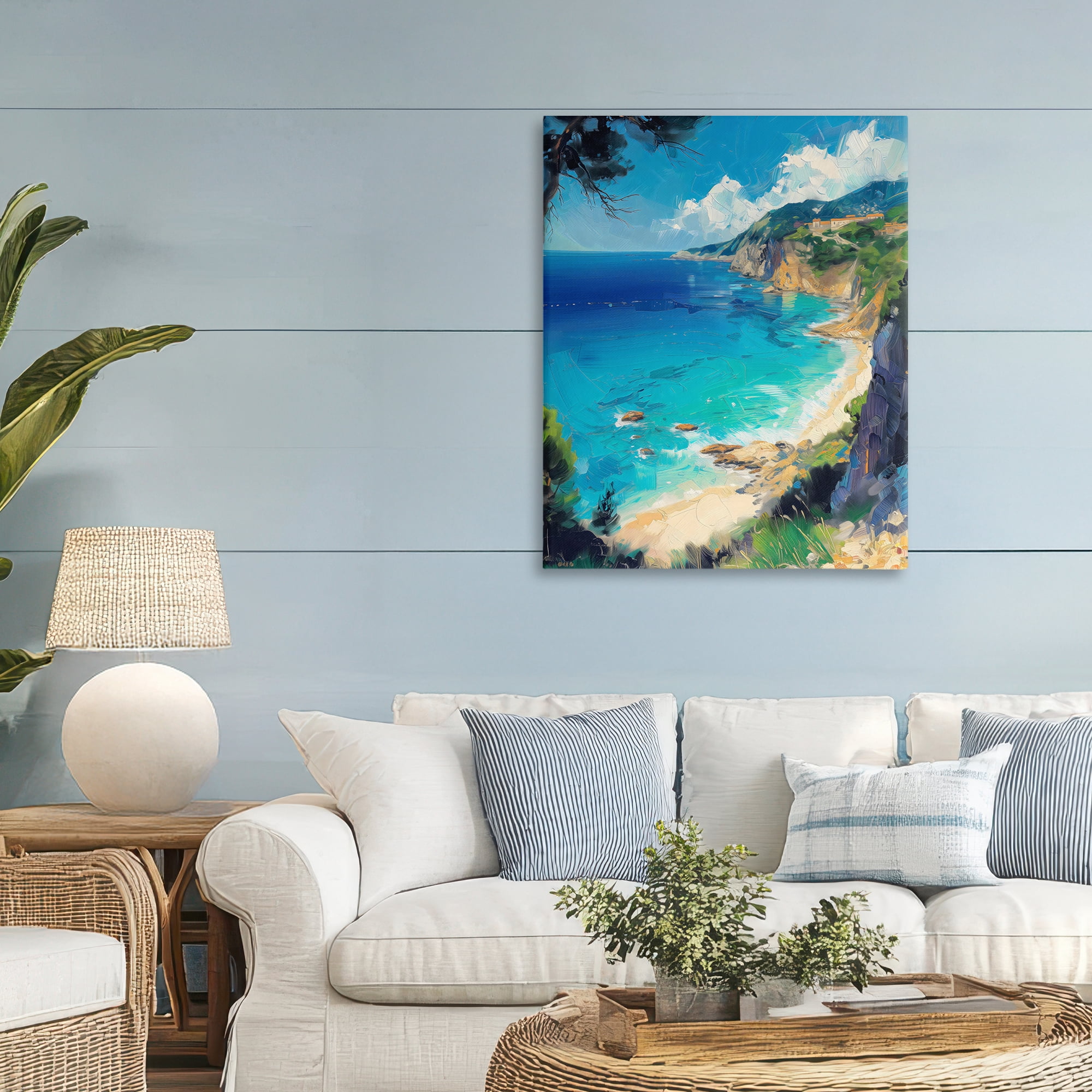 Stupell Industries View of Ocean Retreat Canvas Wall Art, design by Creative Studio