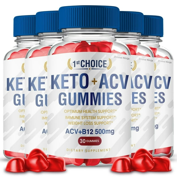 1st Choice Keto Gummies, First Choice Keto ACV Apple Cider Vinegar First Choice Keto Gummies Supplement Official Gummy (5 Pack)