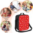 thumbnail image 5 of Xecao Christmas Print Lunch Bag - Durable, Double-Insulated Lunch Bag, Holds Lunch Box, Water Bottle, & Snacks,Leakproof Cooler Tote Bag, 5 of 7
