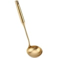 thumbnail image 1 of Cuchara para sopa, cuchara para sopa de acero inoxidable, cuchara para sopa grande, espátula de cocina, herramienta de cocina (oro tirano) JFHHH pequeña, 1 of 1