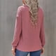 thumbnail image 4 of Suéter de punto de manga larga con solapa para mujer, ropa exterior informal para otoño e invierno, 4 of 6