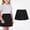 Black, variant on Girls Pleated Skirt, Cotton Elastic Waist Comfortable Versatile School Uniform Skirt Navy 6-7T