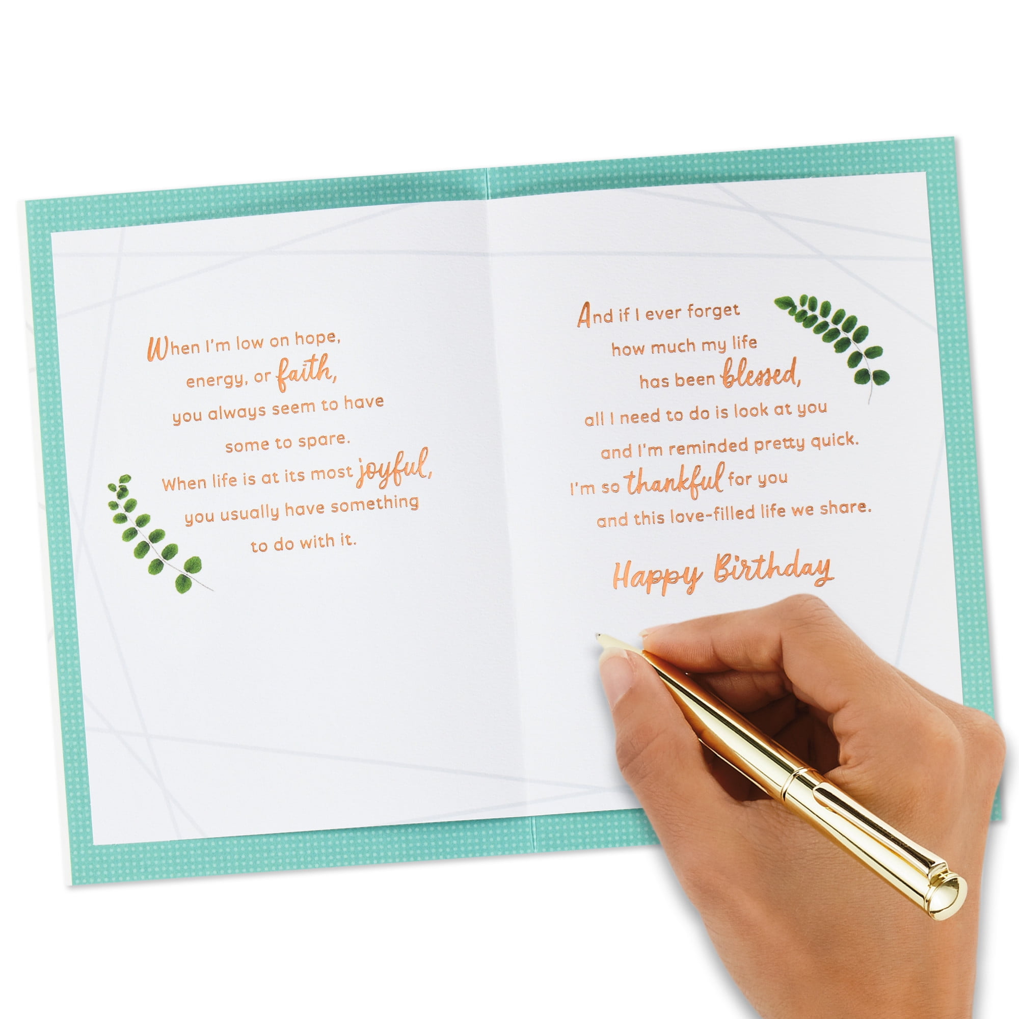 Hallmark Religious Birthday Card for Husband (I Thank God for You)