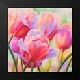 thumbnail image 2 of Ann, Cynthia 15x15 Black Modern Framed Museum Art Print Titled - Tulips in Wonderland I, 2 of 5