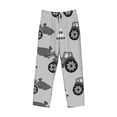 thumbnail image 4 of Xecao Gray Tractor Men's Straight Lounge Pajama Pants: The Ultimate in Comfortable Sleepwear, 4 of 9