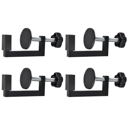4Pcs 10-57mm Reversed Woodworking C-Clamp Regular Desktops Fixing Tool