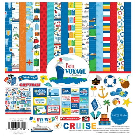 UPC: 0793888108394 | Carta Bella Collection Kit 12 X12 -Bon Voyage