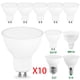 thumbnail image 2 of 10 bombillas LED GU10 E27 E14 MR16 GU5.3, 6 W, 220 V, focos LED, 2 of 5
