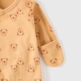 thumbnail image 6 of KPOPLK Newborn Baby Boys Girls Onesie Pajamas Soft Coton Tie Side Footie Pjs Bodysuit Infant Sleeper Baby Sleep Gown with Mittens Size 3-6 Months, 6 of 6