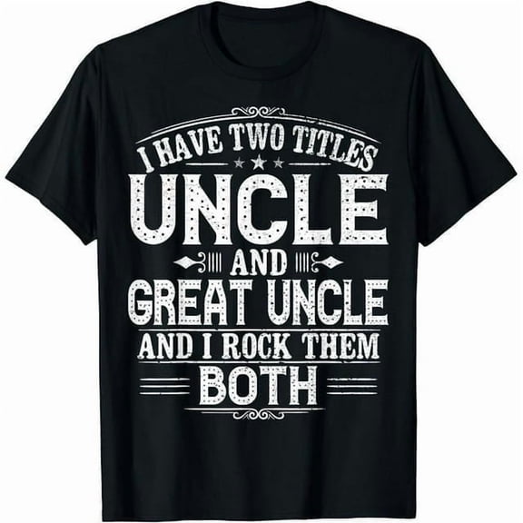 100% cotton tshirts men tee Gift for New Great Uncle - Uncles Great Uncle T-Shirt