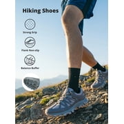CAMEL Men's Hiking Shoes Comfort Sneakers Male Breathable Athletic Shoes Outdoor Running Walking Gray