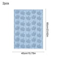 thumbnail image 7 of Leutsin 2 Pack Fall Maple Leaf Kitchen Towels, Blue Jacquard Maple Leaf Pattern Absorbent Dish Hand Towels, Farmhouse Seasonal Thanksgiving Halloween Kitchen Counter Home Decor, 16 x 24 inch, 7 of 7