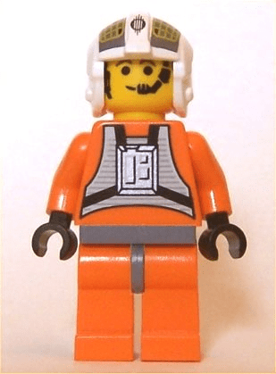 Lego DUTCH VANDER Rebel Pilot Minifigure Star Wars 7658 Y-Wing 