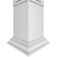 thumbnail image 5 of Ekena Millwork 8"W x 9'H Craftsman Classic Square Non-Tapered Bungalow Fretwork Column w/ Crown Capital & Crown Base, 5 of 8