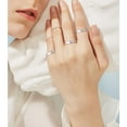 thumbnail image 3 of ChicSilver 3mm Silver Rings for Women Sandblast Finish Tarnish Resistant Comfort Fit Sterling Silver Promise Rings for Her Size 8, 3 of 7