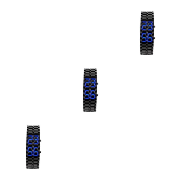 Reloj LED Injueey para Hombre Estilo Retro Azul