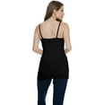 thumbnail image 3 of Stretch Is Comfort Women's Oh so Soft Spaghetti Strap Camisole Long Tank | Adult Small-Large, 3 of 7