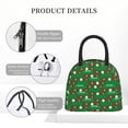 thumbnail image 4 of Balery Cute Santa And Ho Ho Ho Bolsa de Almuerzo para Mujeres, Caja de Almuerzo, Bolsa de Almuerzo Pequeña Impermeable, Tote de Almuerzo Reutilizable con Gran Capacidad, 4 of 6