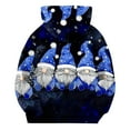 thumbnail image 5 of Sudadera con capucha para niños, con estampado navideño de invierno, larga, con terciopelo, informal y cómoda, de manga larga, de poliéster., 5 of 5