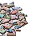 thumbnail image 2 of 100 Piece Wooden Animal Jigsaw Puzzle Round Shaped Educational Hand Eye Coordination 3D Birds Basswood Puzzle, 2 of 4